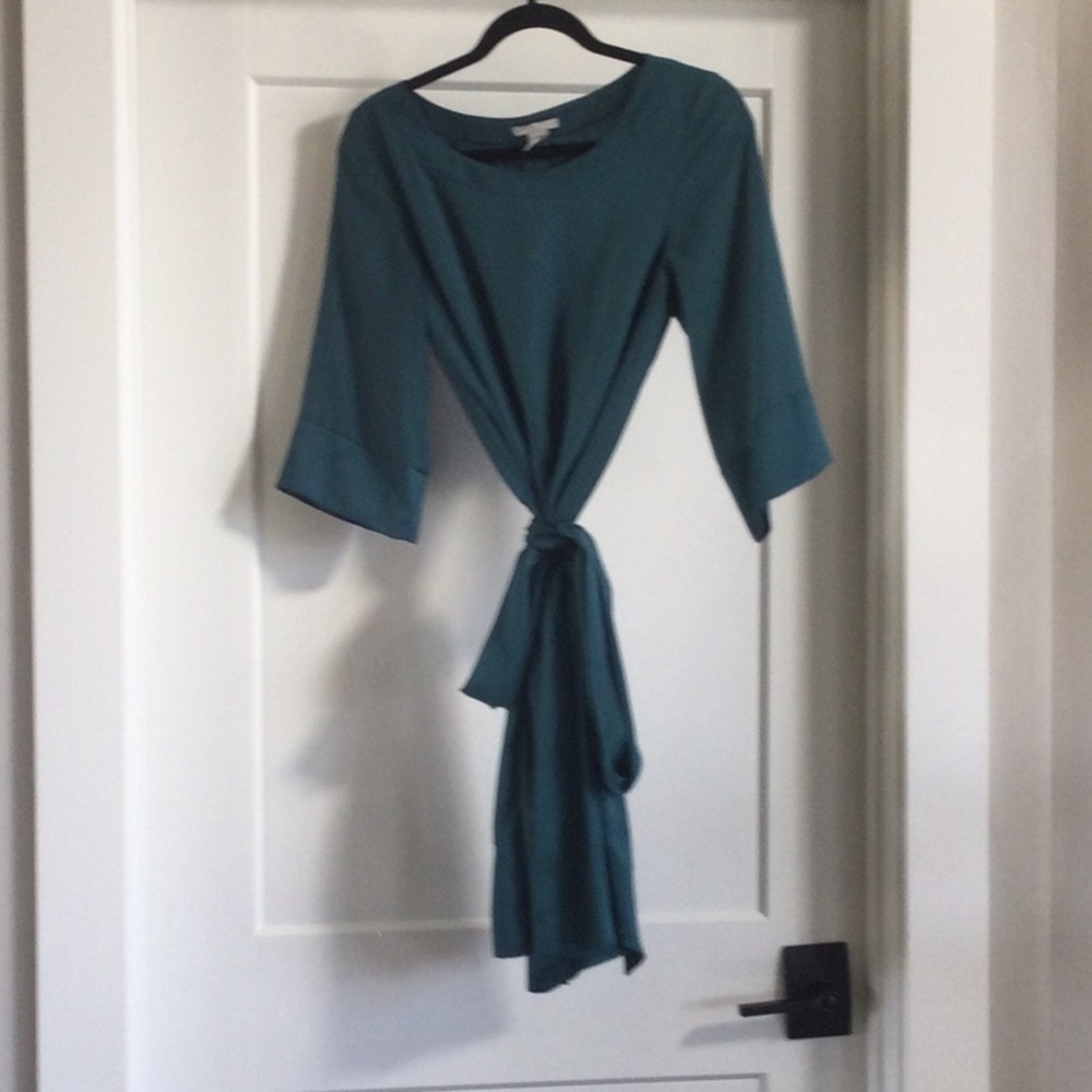 H&M satin dress with satin belt